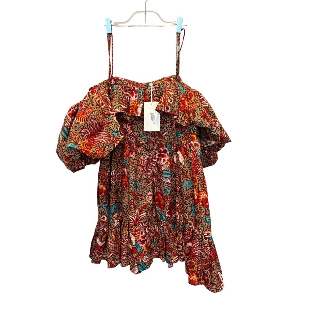 ULLA JOHNSON Lila Floral Cold Shoulder Dress NWT SIZE 12 $450 - Picture 3 of 7